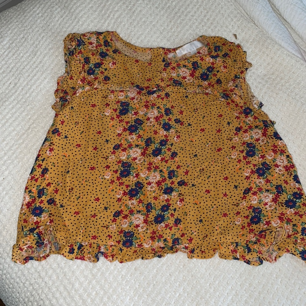 XS floral tank with back detail from Barcelona